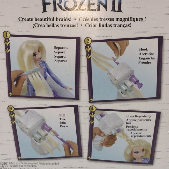 Disney Frozen 2 Sister Styles Elsa Fashion Hair Braiding Doll Set - Picture 4 of 8